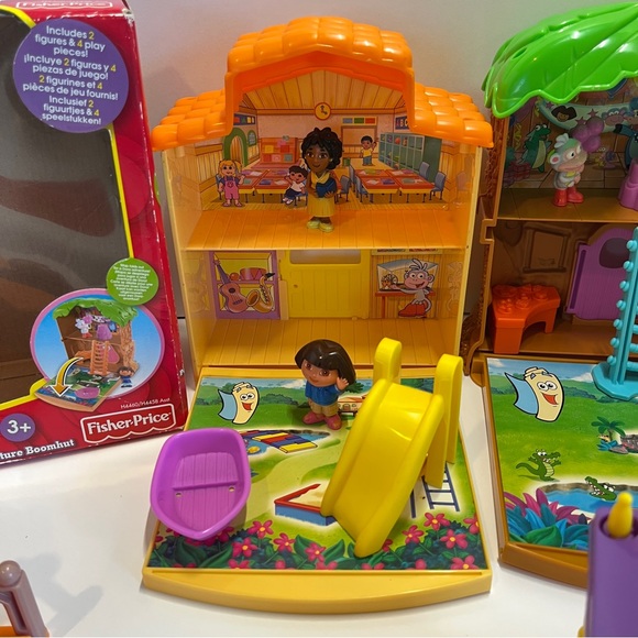 Vintage Dora the Explorer Lot Treehouse Schoolhouse Let's Go Adventure 2005 Pool - Picture 11 of 13